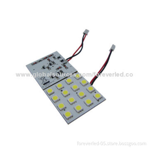 Panel Interior Dome LED Light with 16pcs 5050SMD, 2.2W, Reading Light 11-18V